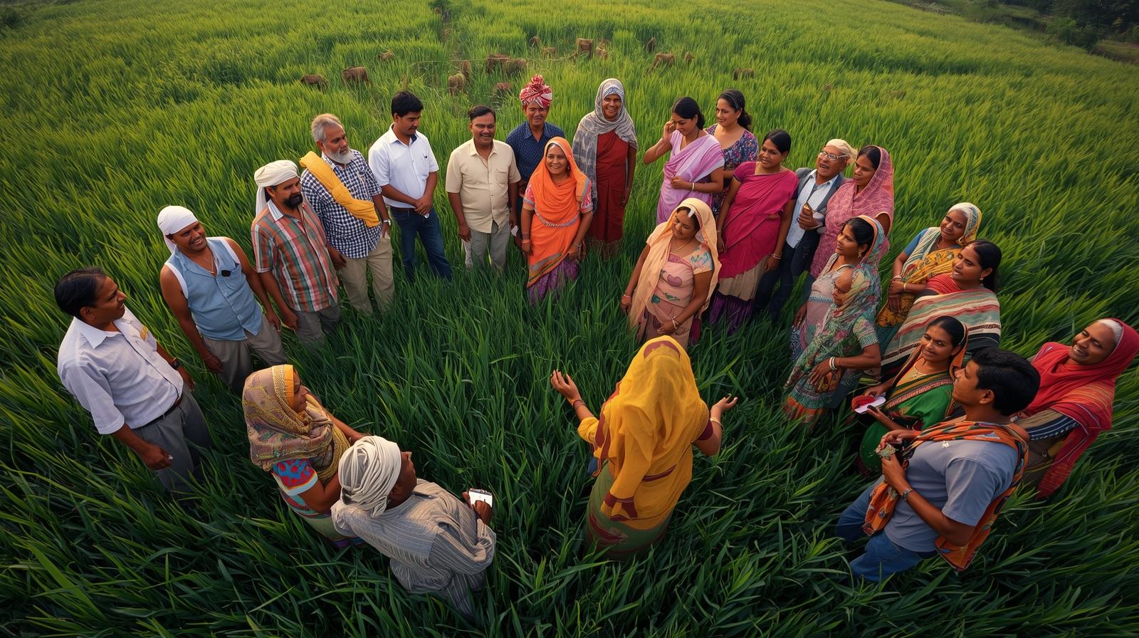 Farming community together